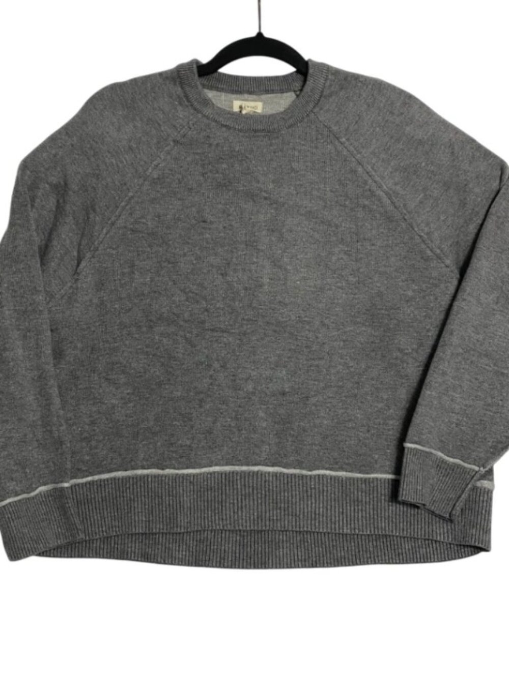 Pilcro by Anthropologie Womens Gray Long Sleeve Knit Sweater Size XS